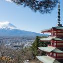 Fuji Yama viewed from Zekkei Park
