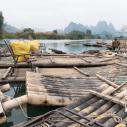 Yulong river bamboo rafts