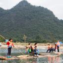 Yulong river bamboo rafting