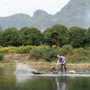 Yulong river fisherman