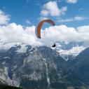 Paragliding above First