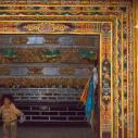 Litang - Entrance to prayer mill