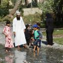 Omani family in Al Thowara springs
