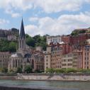 Lyon - Eglise Saint-Georges et Quais de Saône