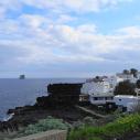Stromboli - Piscita village on basalt rock
