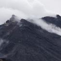 Stromboli crater close up