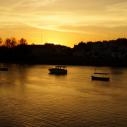 Coucher de soleil sur le Guadalquivir