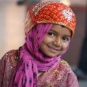 Young girl at train station, Udaipur