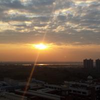 Sunrise over Seagull island