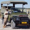 Safari vehicle and guide