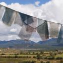 Tibetan prayer flags at Xiao Zhongdian