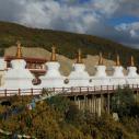 Deqin stupas row