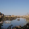 Lake around Philae Island near Aswan