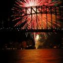 Fireworks under Harbour Bridge