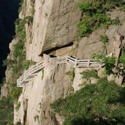 Grand canyon cliff staircase