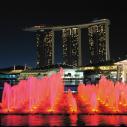 Marina bay water lights