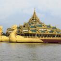 Dragon boat on Kandawgyi lake