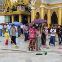Shwedagon  under the rain