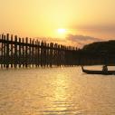 U Bein Teak Bridge at sunset