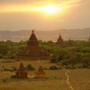 Sunset view from Shwesandaw pagoda 