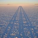 Sunrise on Salar de Uyuni