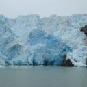 Grey glacier close up