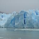 Grey glacier close up