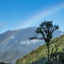 Rainbow over volcan Baru