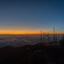 Dawn on summit ofvolcan  Baru  (3474m)