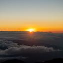 Sunrise on summit of volcan Baru