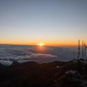 Sunrise on summit of volcan Baru