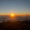 Sunrise on summit of volcan Baru